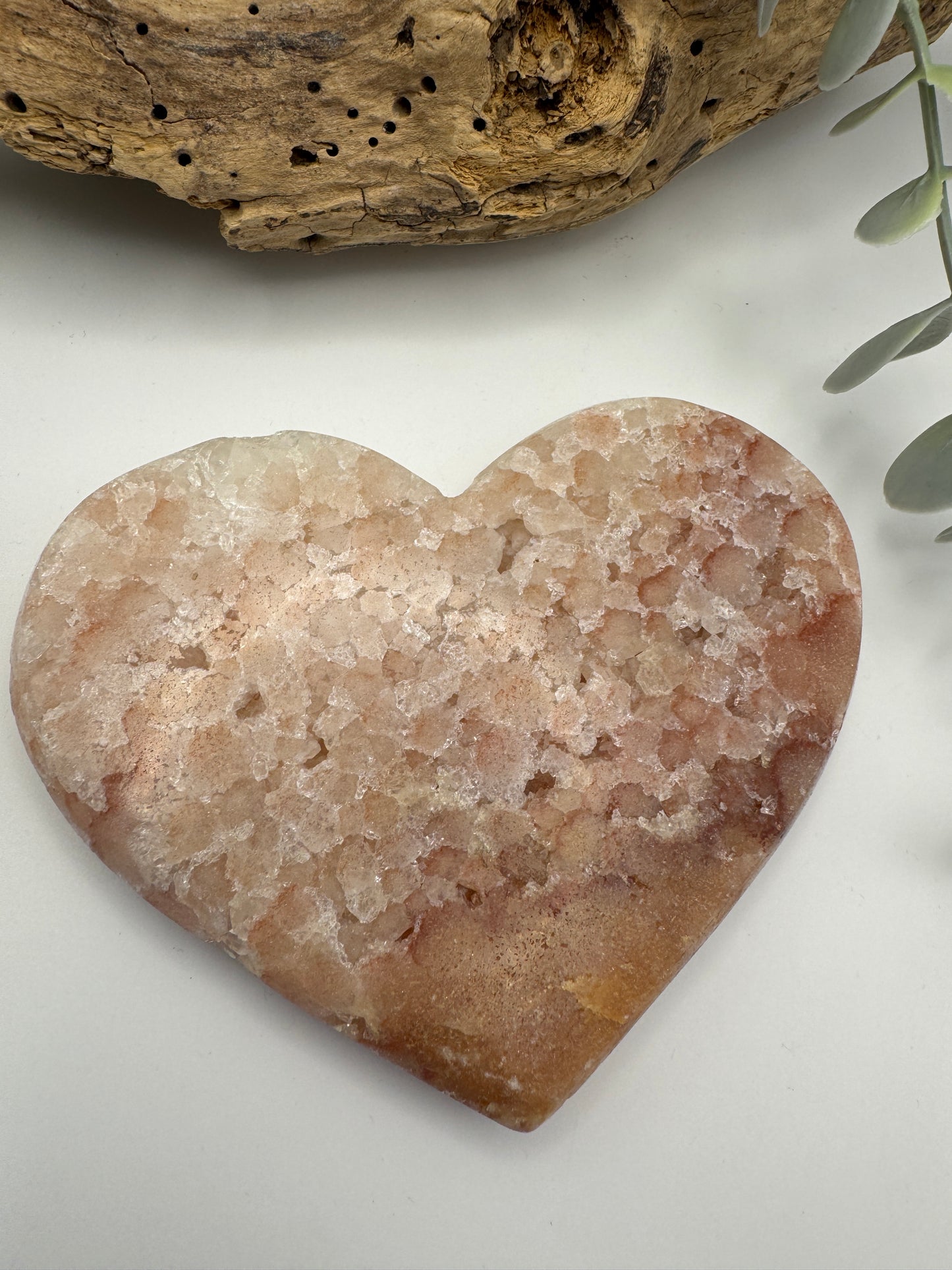 Pink Amethyst Heart with Stand