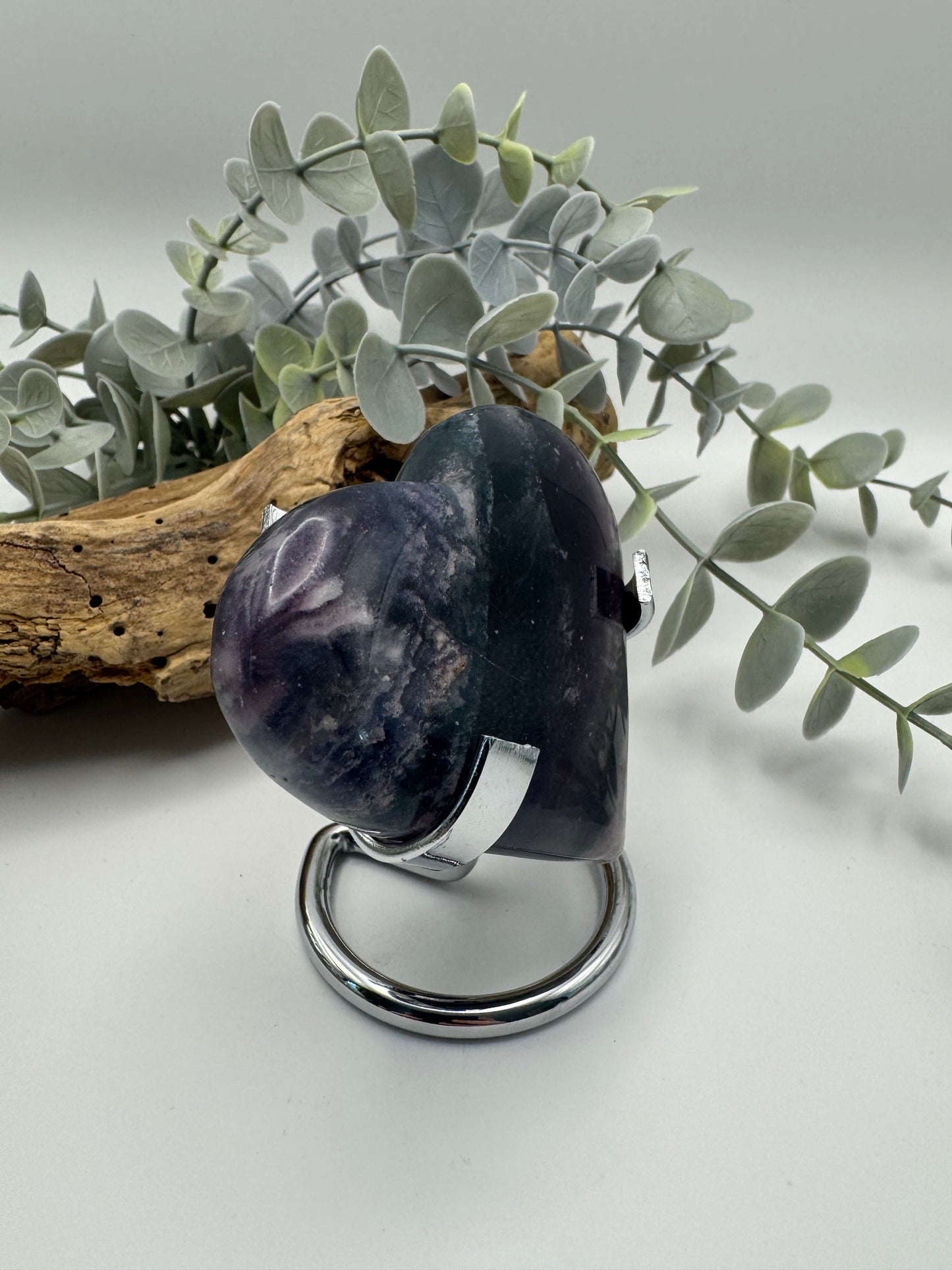 Fluorite Heart with Stand
