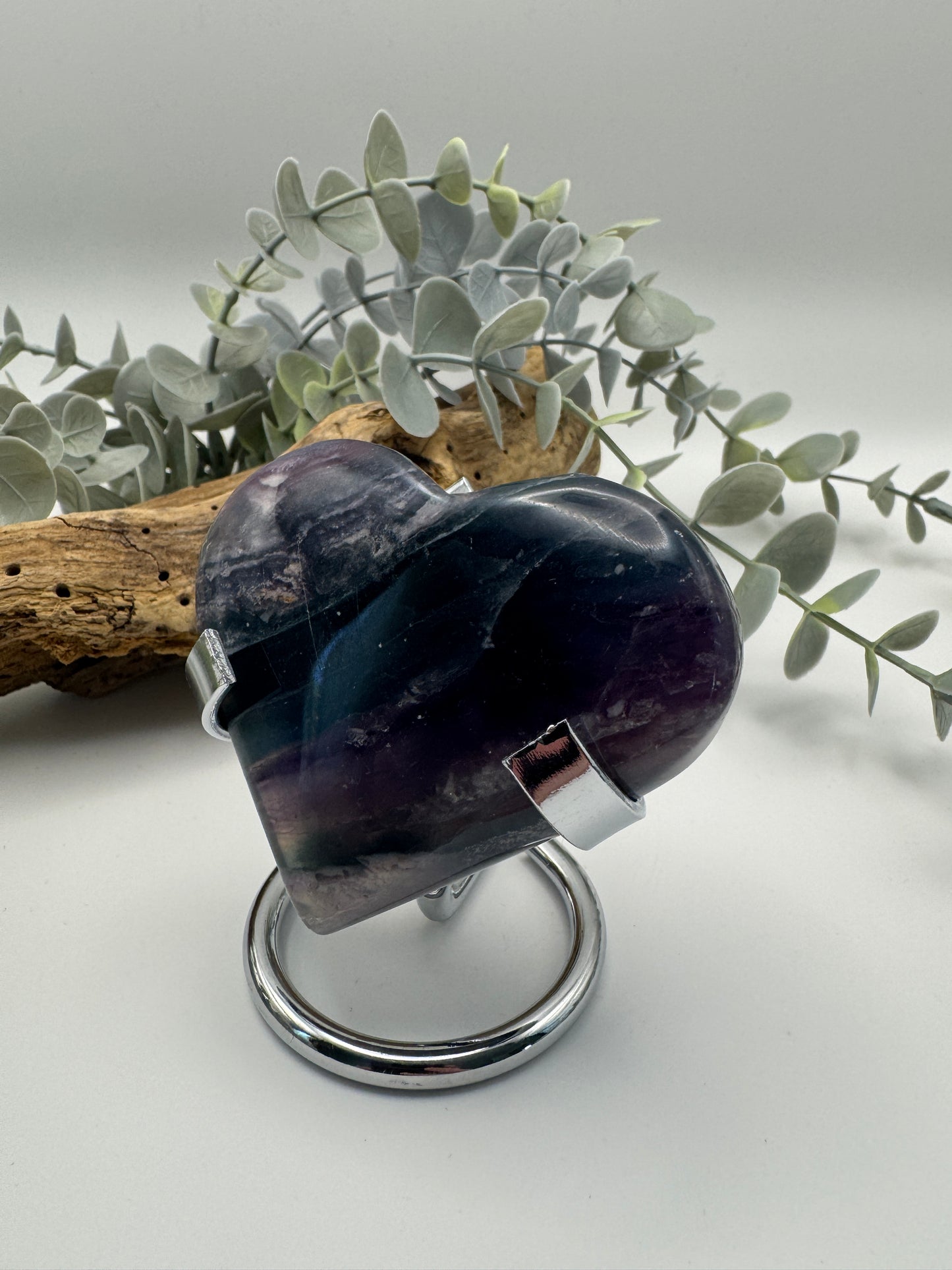 Fluorite Heart with Stand