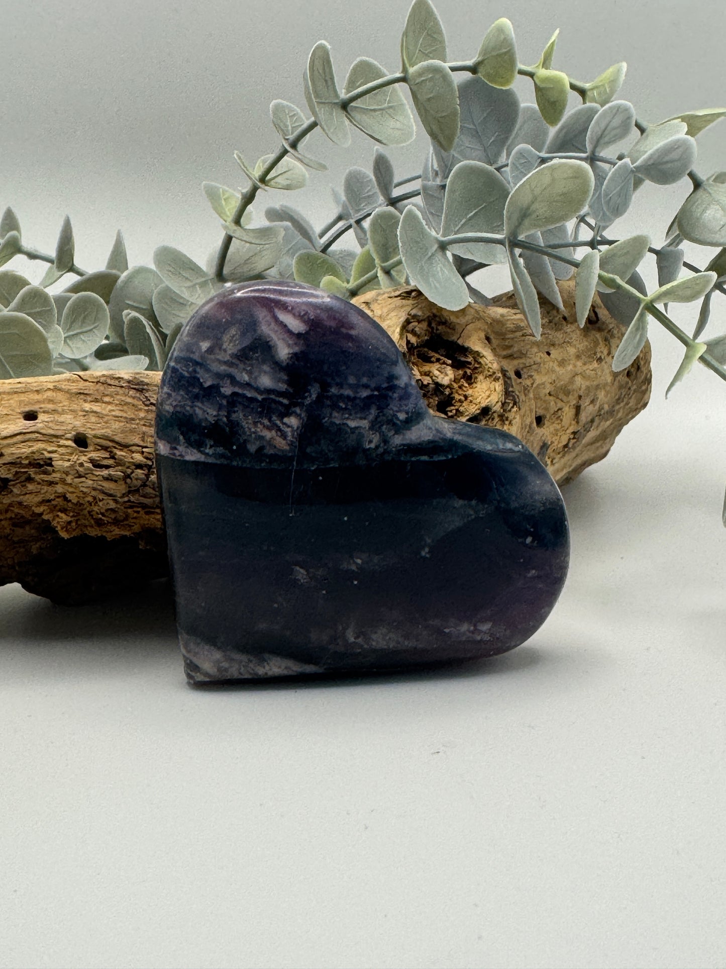 Fluorite Heart with Stand