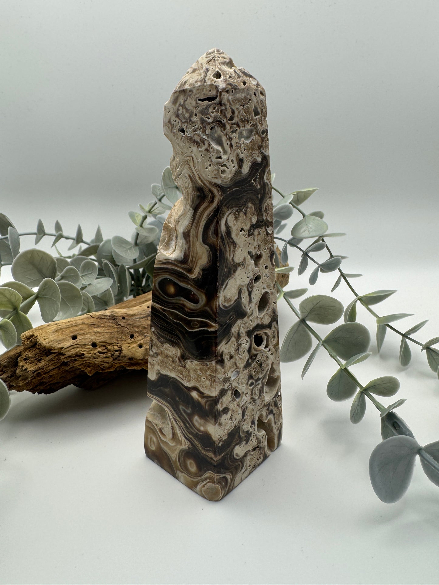 Chocolate Calcite Tower