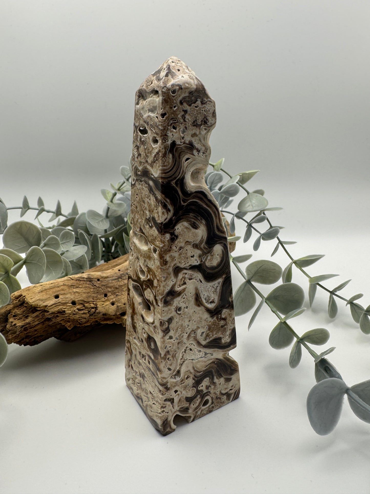 Chocolate Calcite Tower