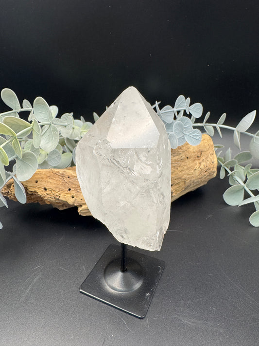 Clear Quartz Point on Stand
