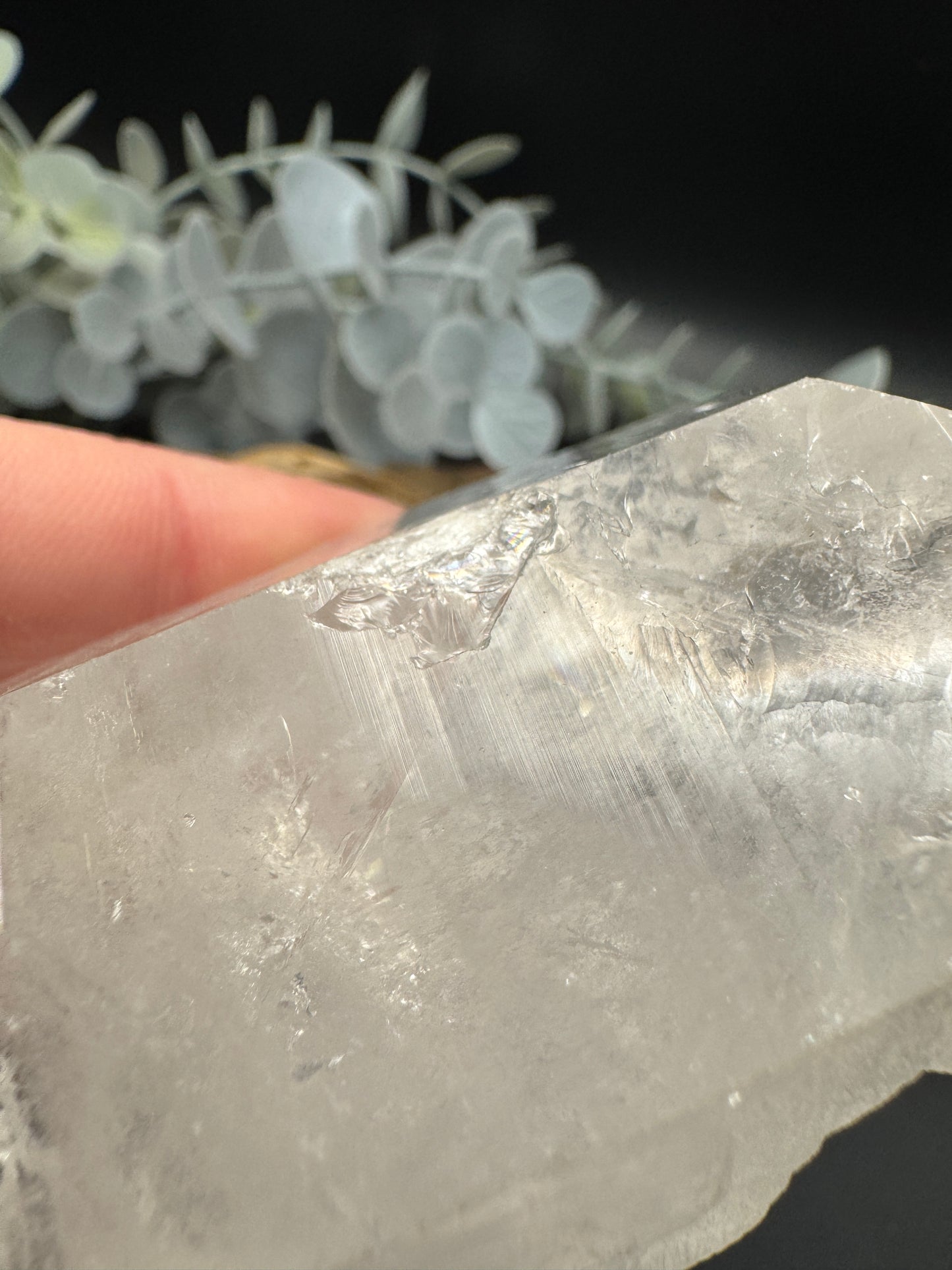 Clear Quartz Point on Stand