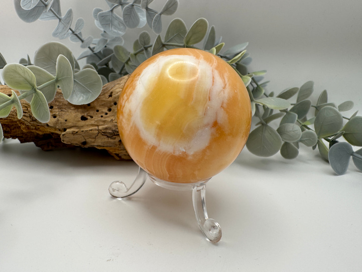 Orange Calcite Sphere