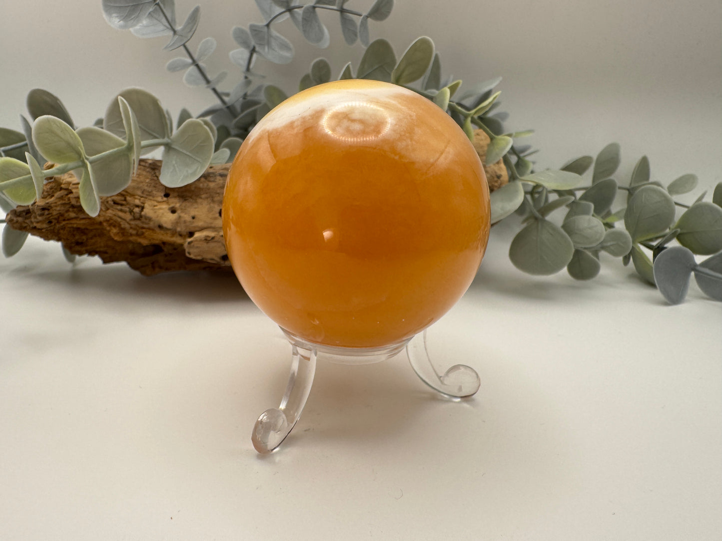 Orange Calcite Sphere
