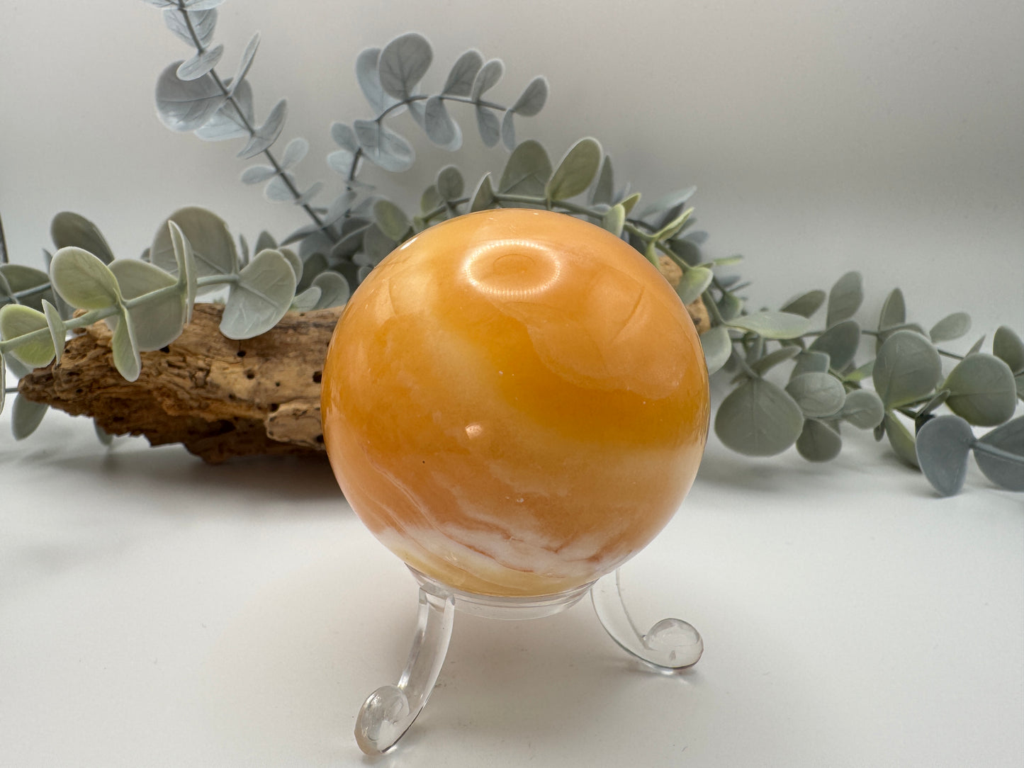 Orange Calcite Sphere