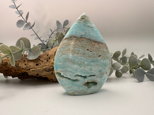 Blue Aragonite Teardrop
