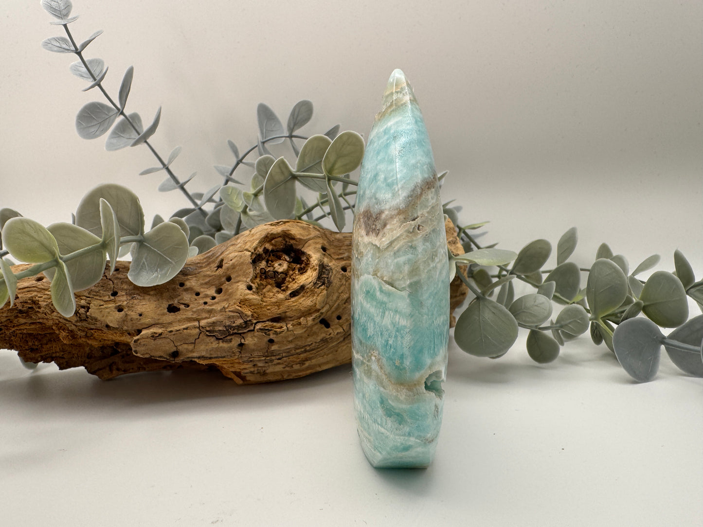 Blue Aragonite Teardrop
