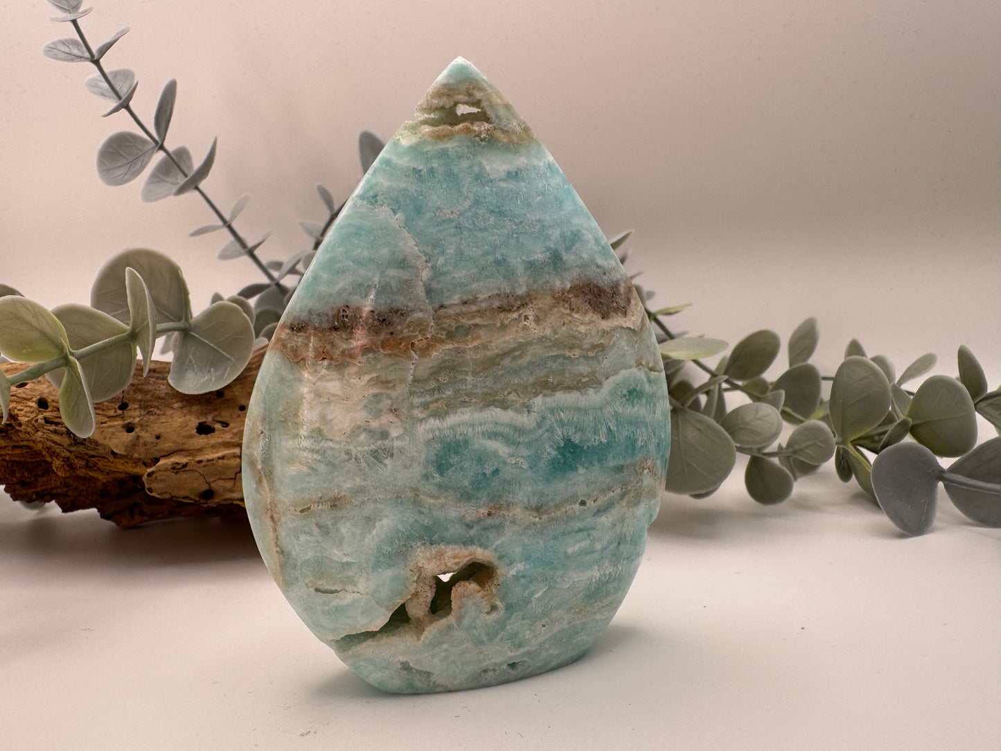 Blue Aragonite Teardrop