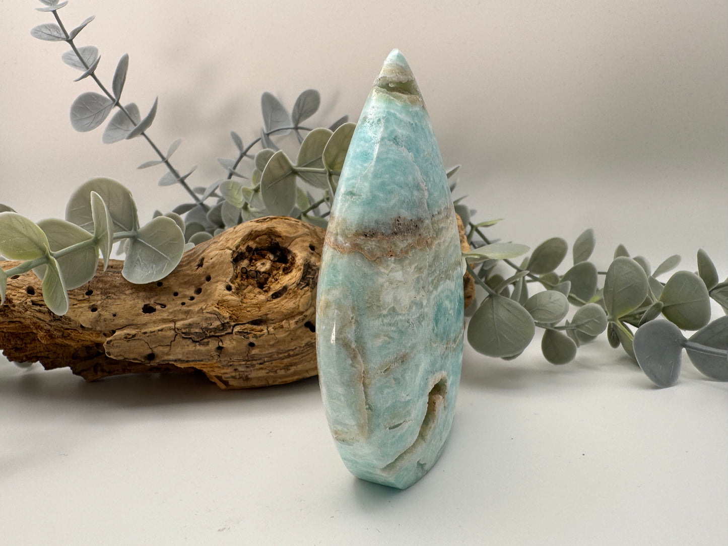 Blue Aragonite Teardrop