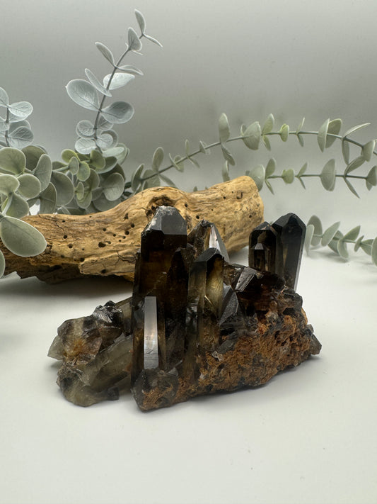 Smoky Quartz Cluster