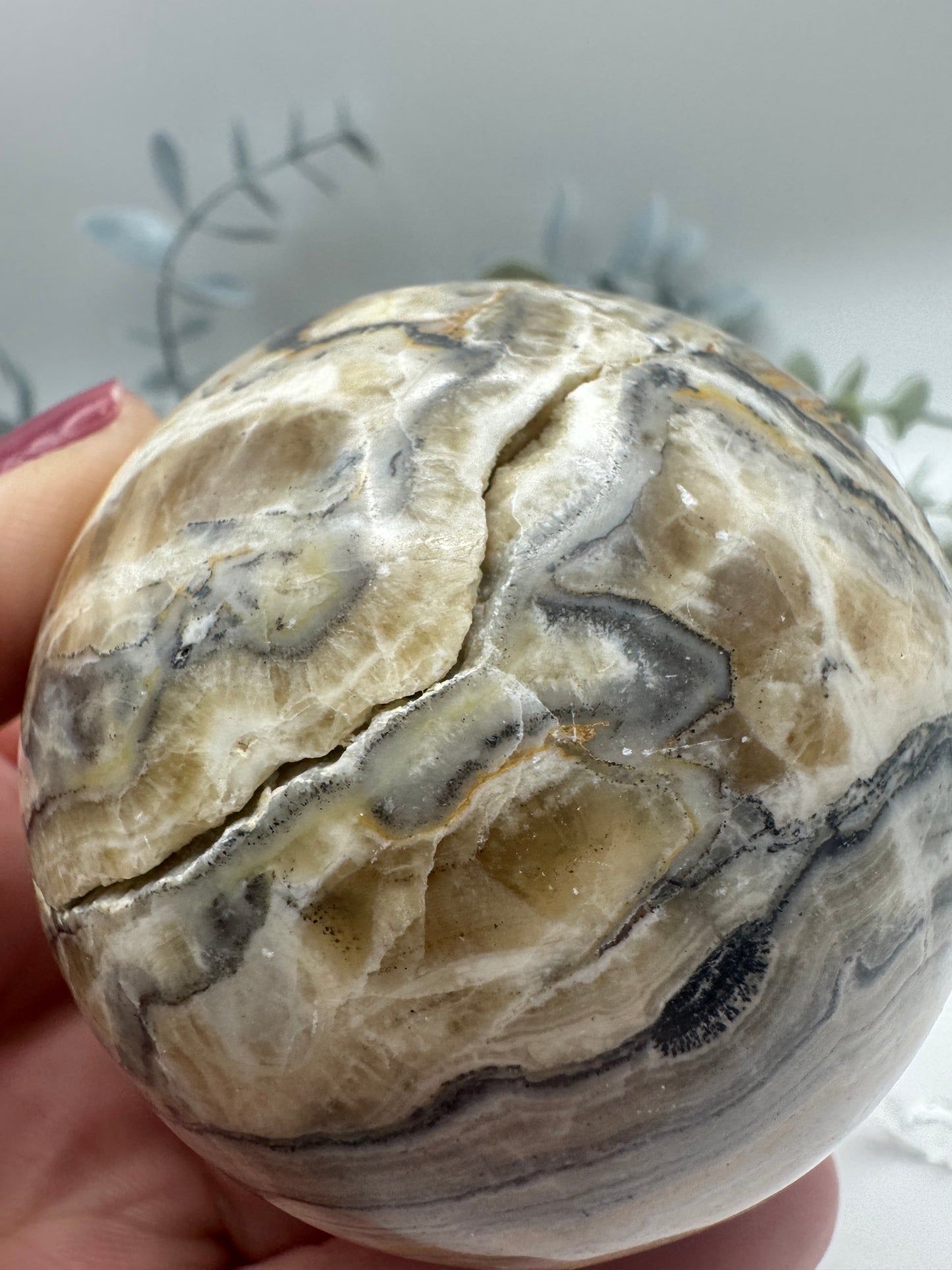 Mixed Calcite Sphere