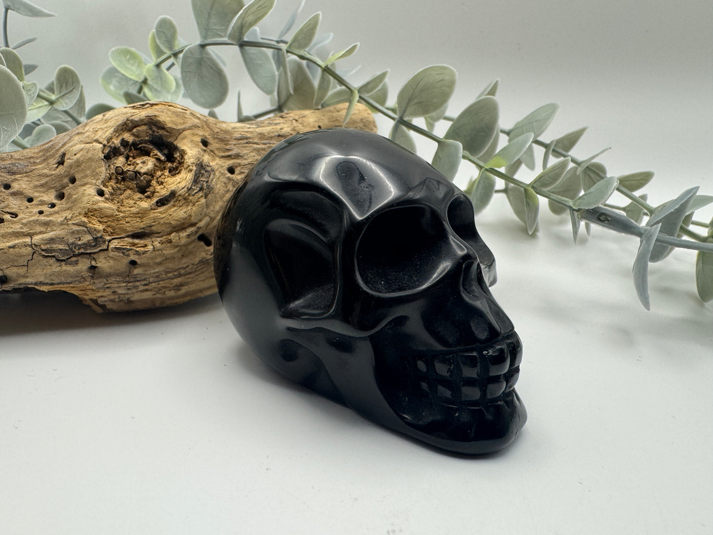 Black Obsidian Skull