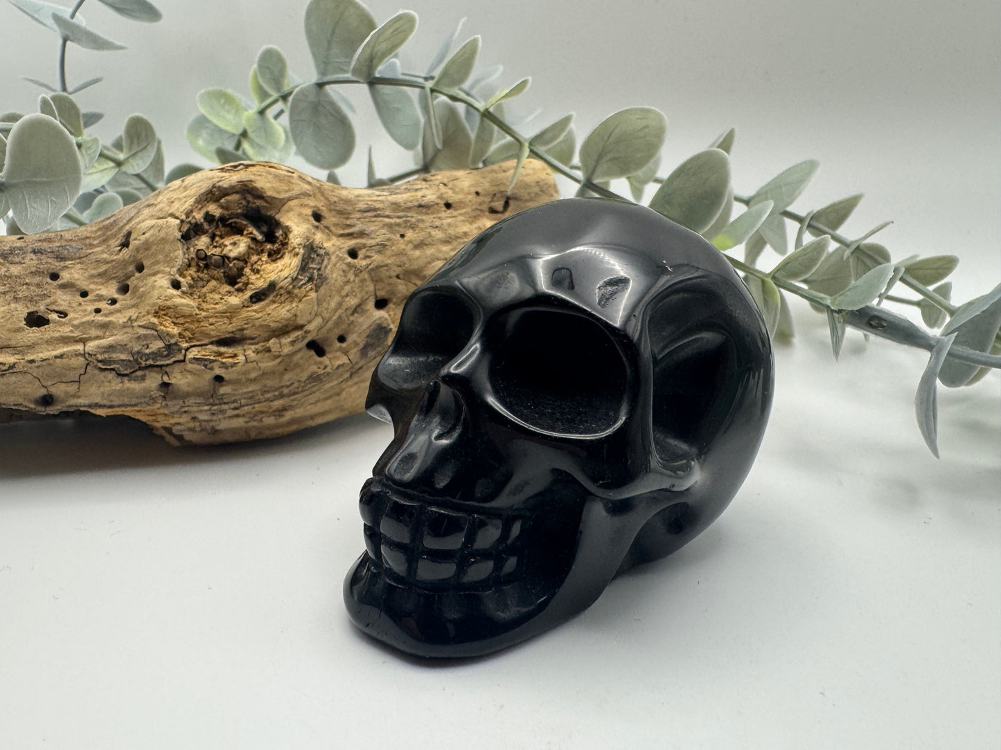 Black Obsidian Skull