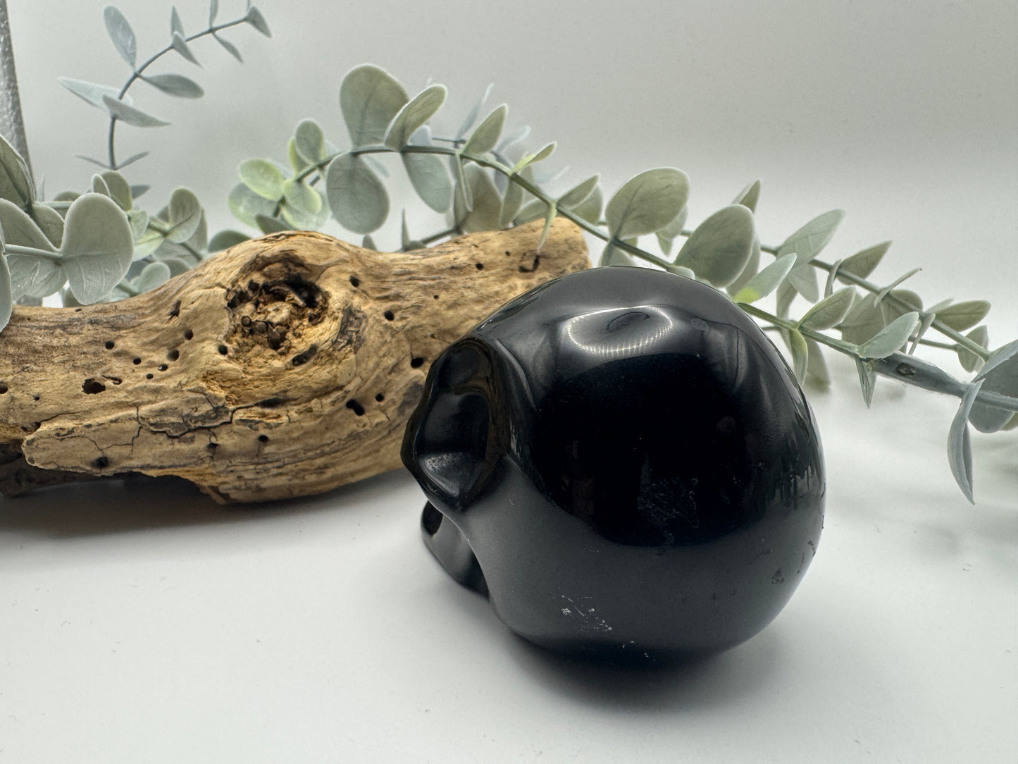 Black Obsidian Skull