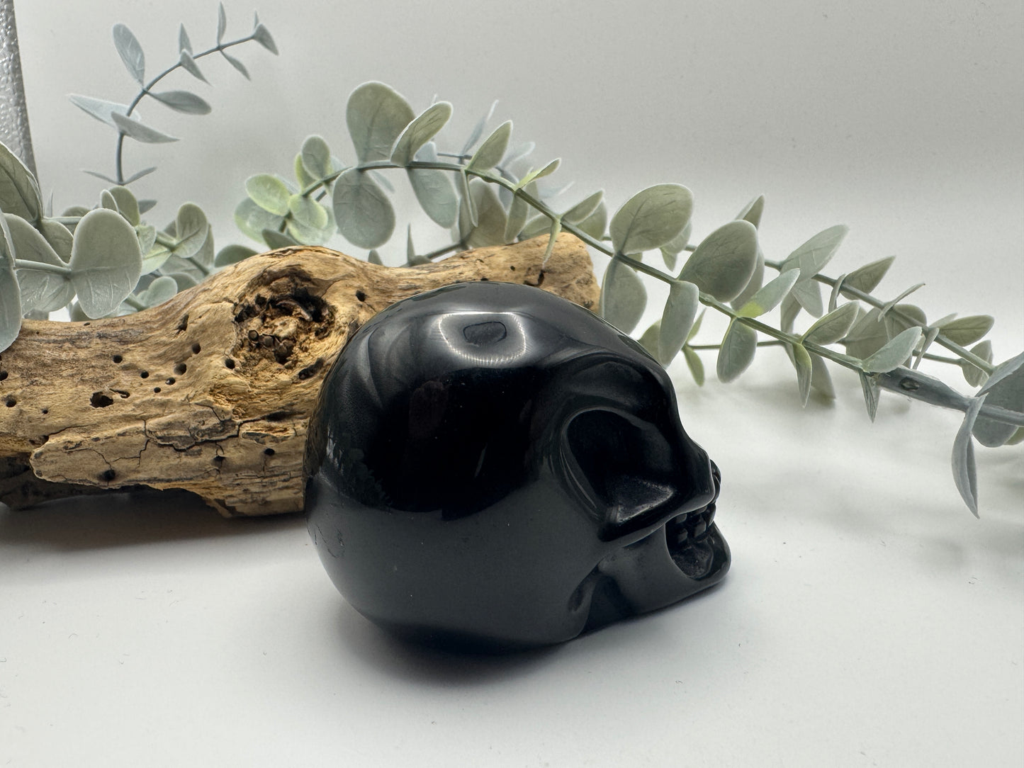 Black Obsidian Skull