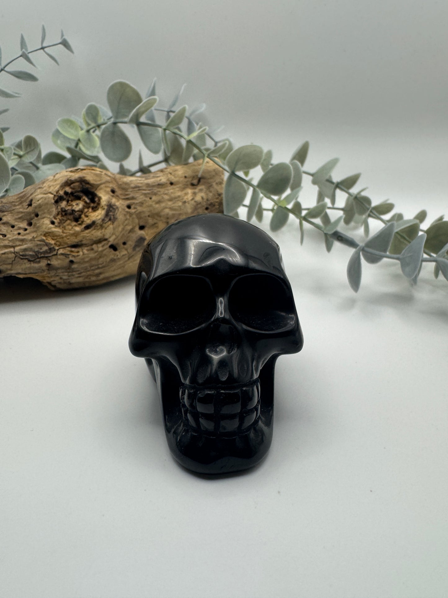 Black Obsidian Skull