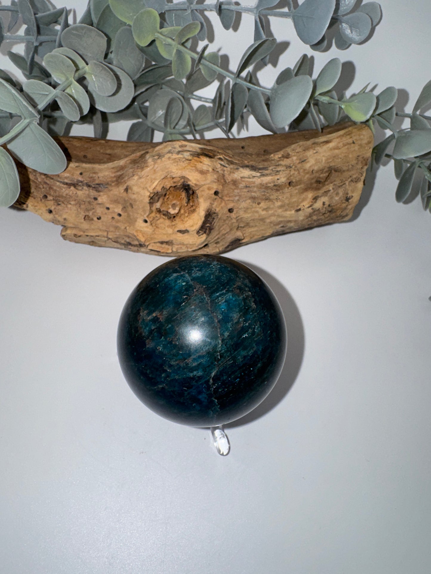 Blue Apatite Sphere