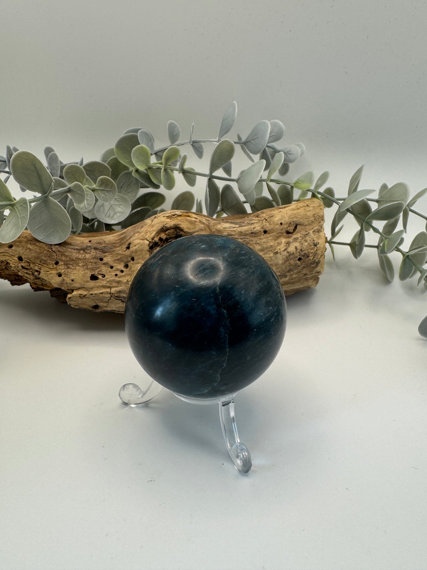 Blue Apatite Sphere