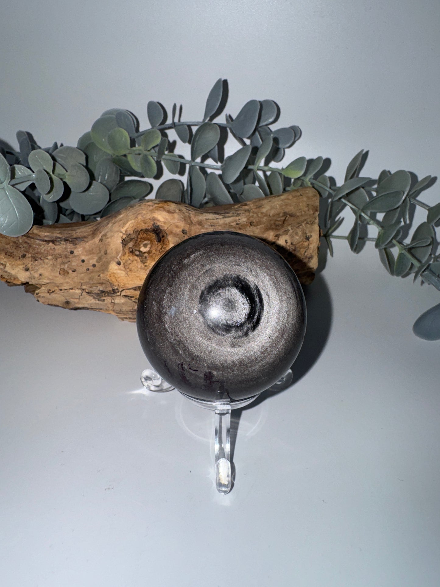 Silver Sheen Obsidian Sphere