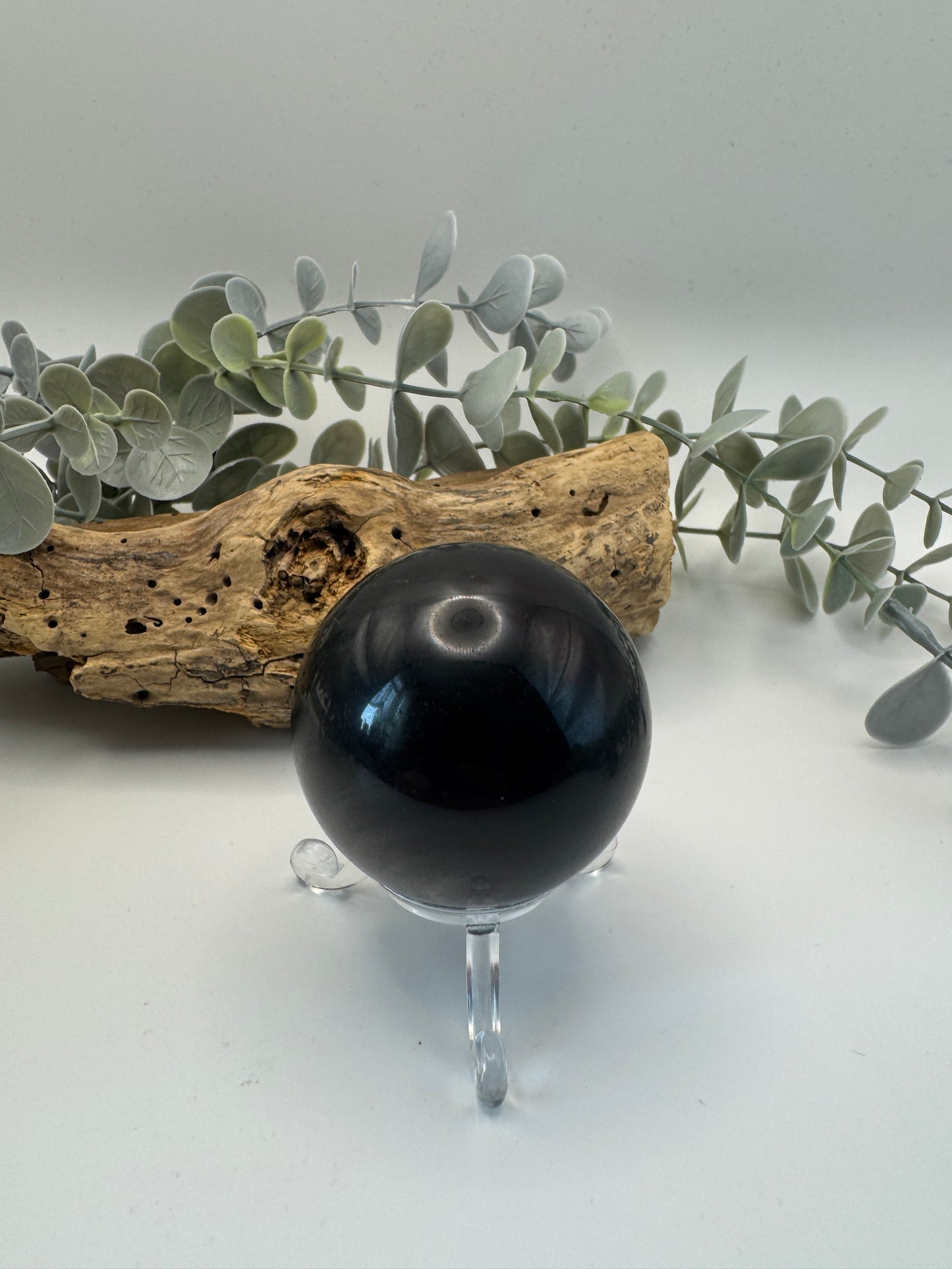 Silver Sheen Obsidian Sphere
