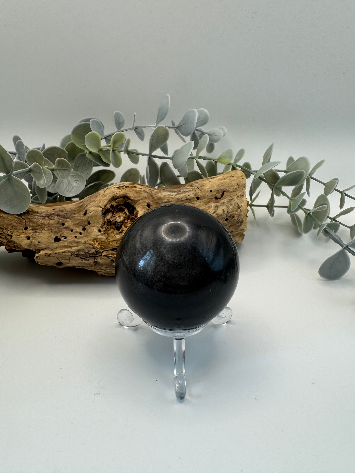 Silver Sheen Obsidian Sphere