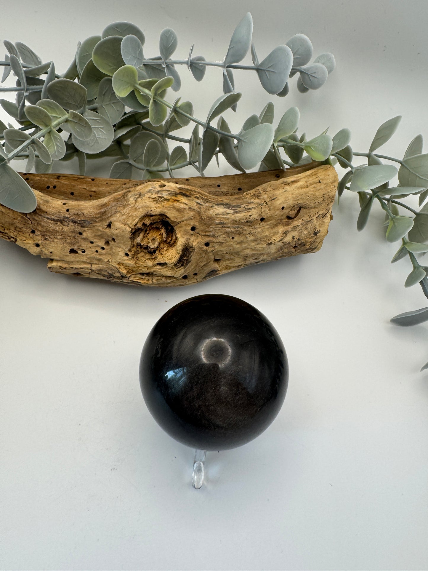 Silver Sheen Obsidian Sphere