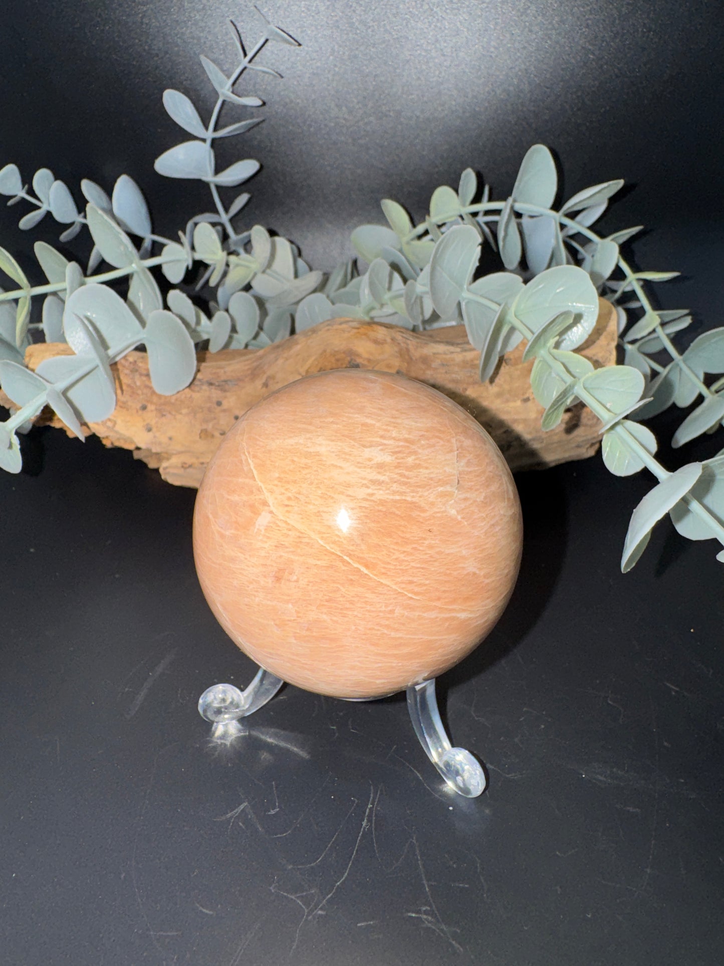 Peach Moonstone Sphere