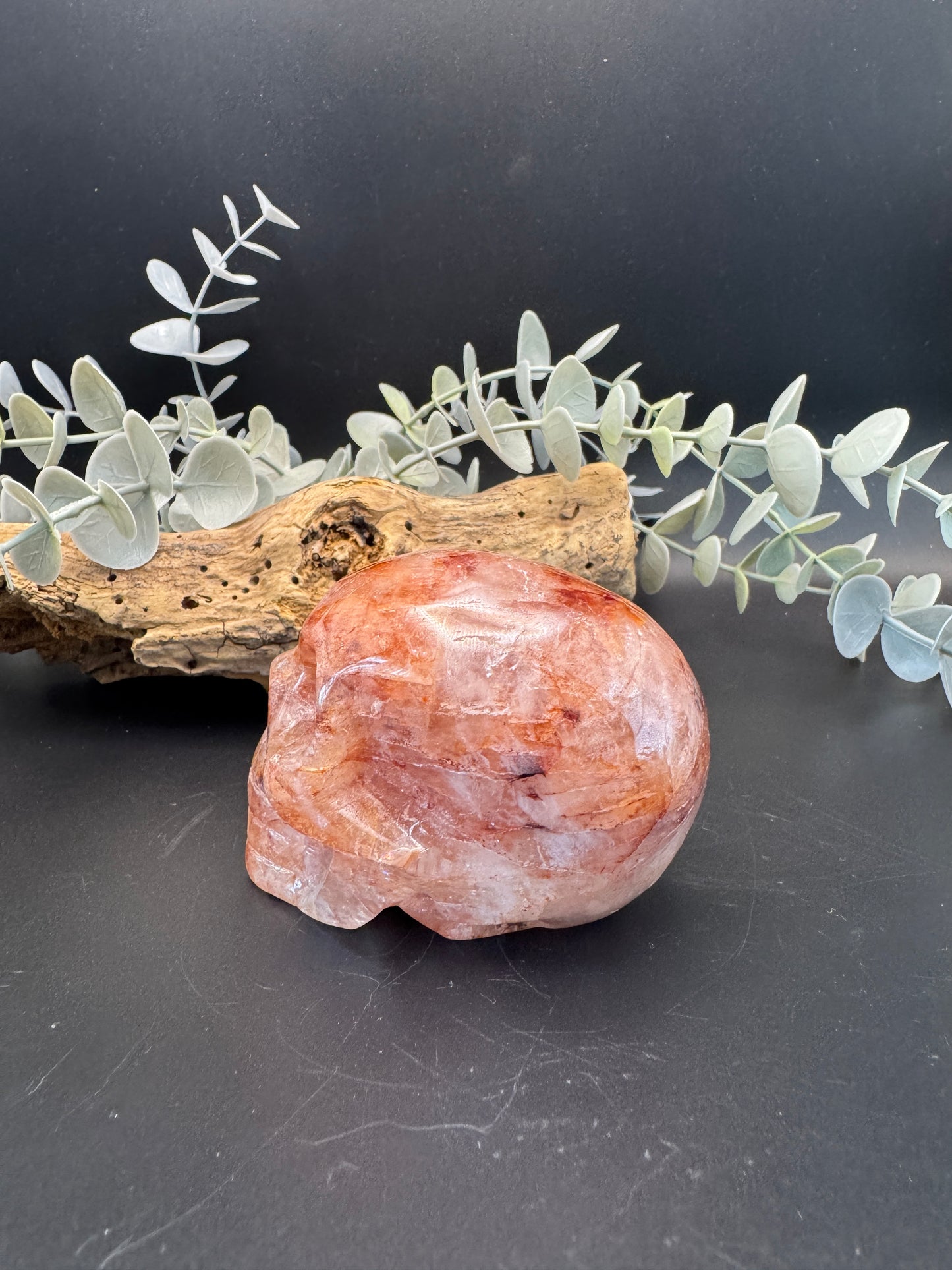 Fire Quartz Skull