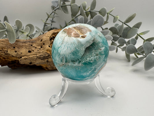 Blue Aragonite Sphere