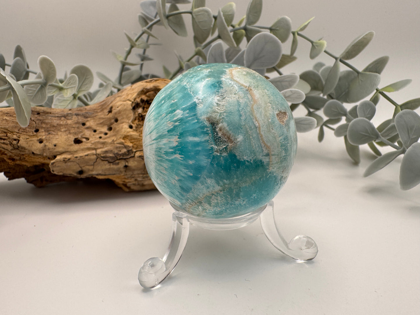 Blue Aragonite Sphere
