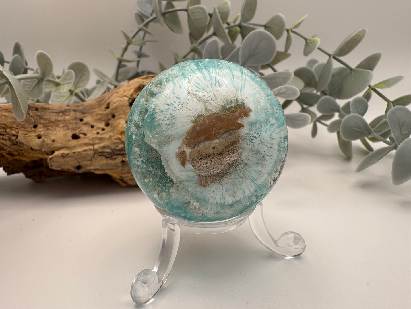 Blue Aragonite Sphere