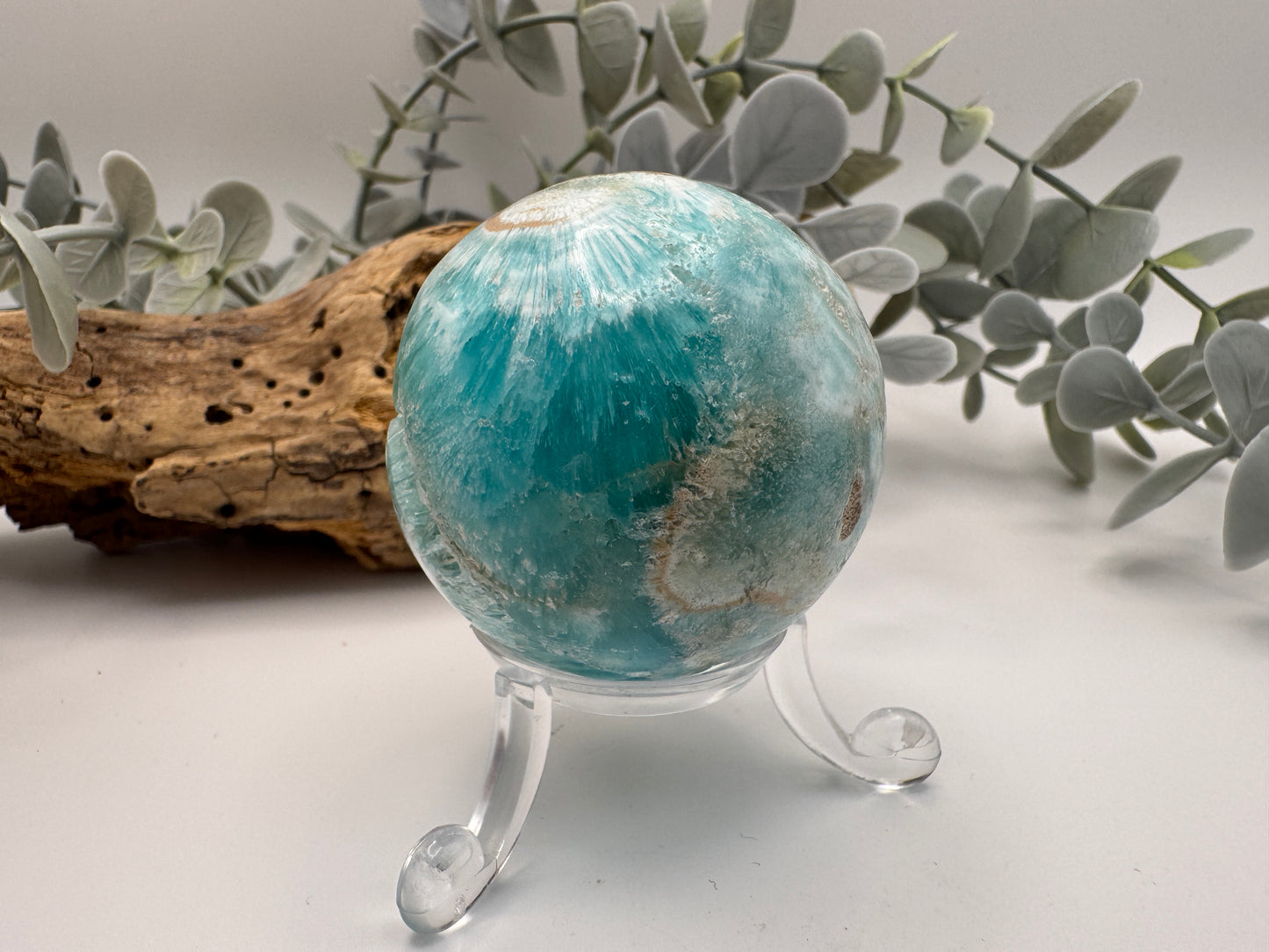 Blue Aragonite Sphere