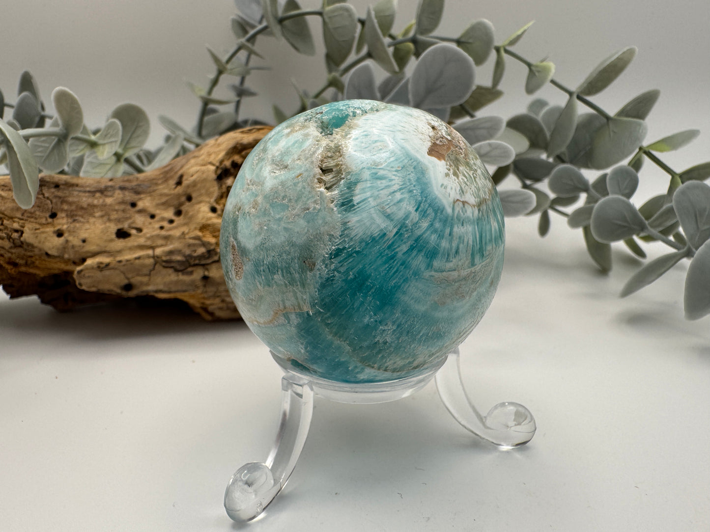 Blue Aragonite Sphere