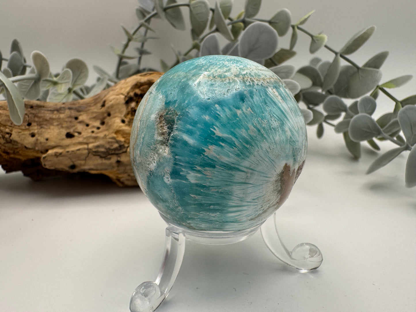 Blue Aragonite Sphere