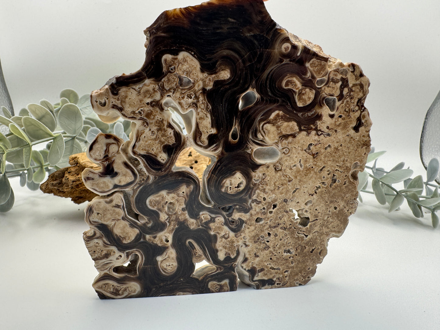 Chocolate Calcite Slice