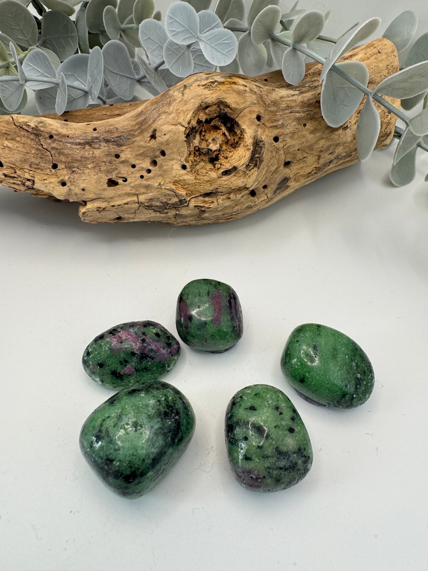Ruby in Zoisite Tumblestones