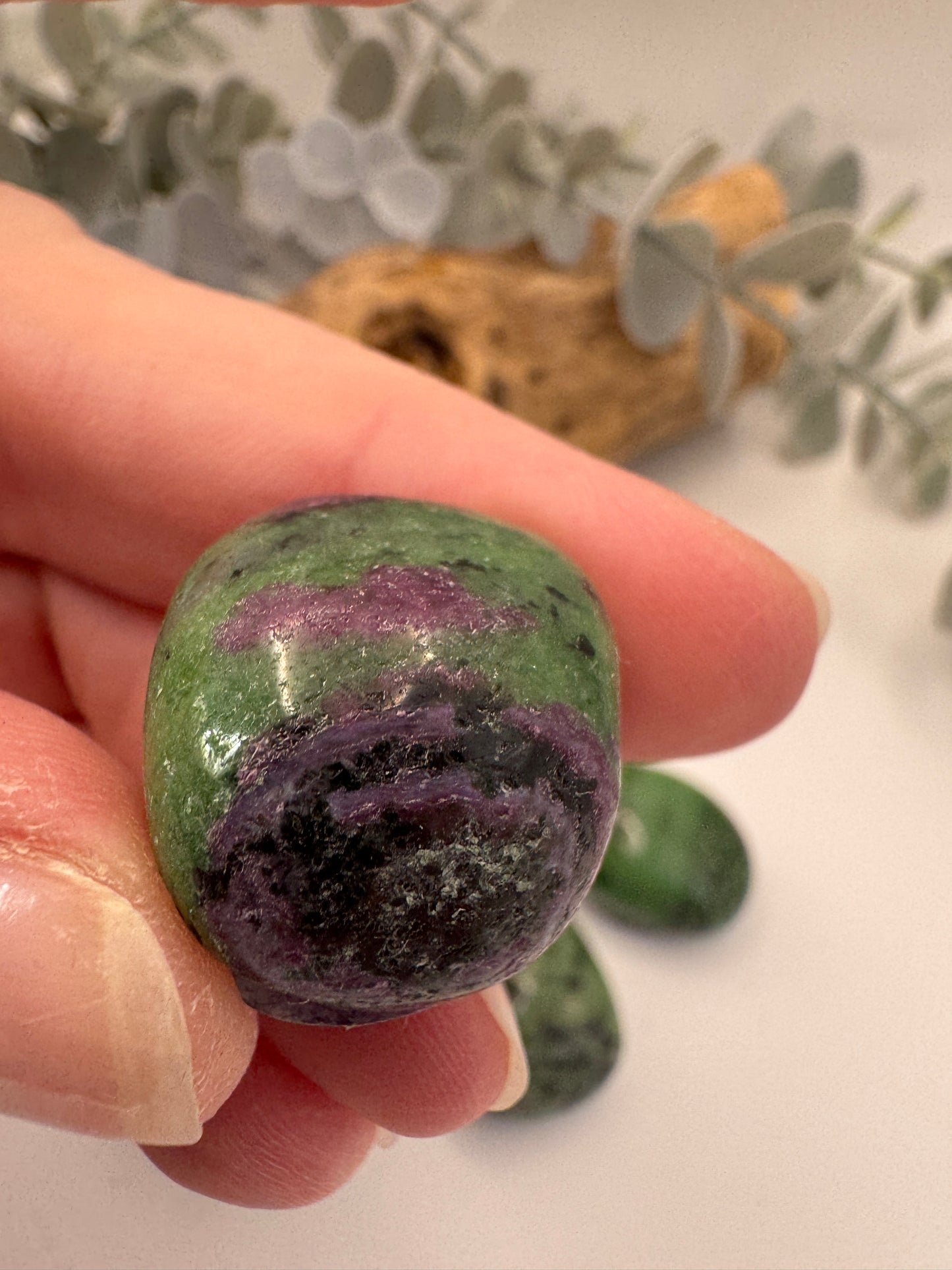 Ruby in Zoisite Tumblestones