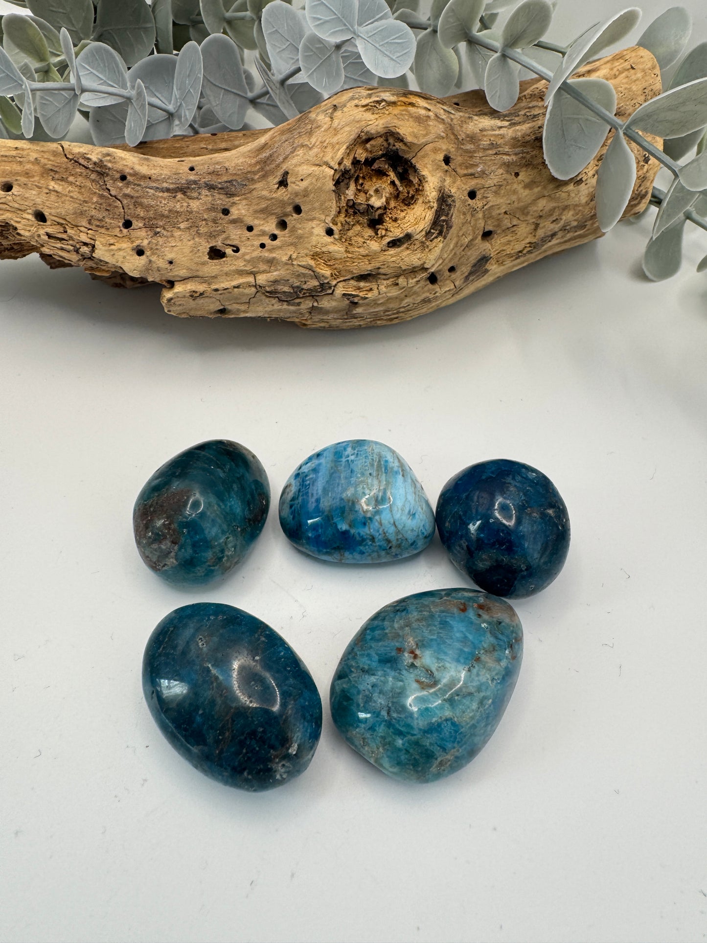 Blue Apatite Tumblestones