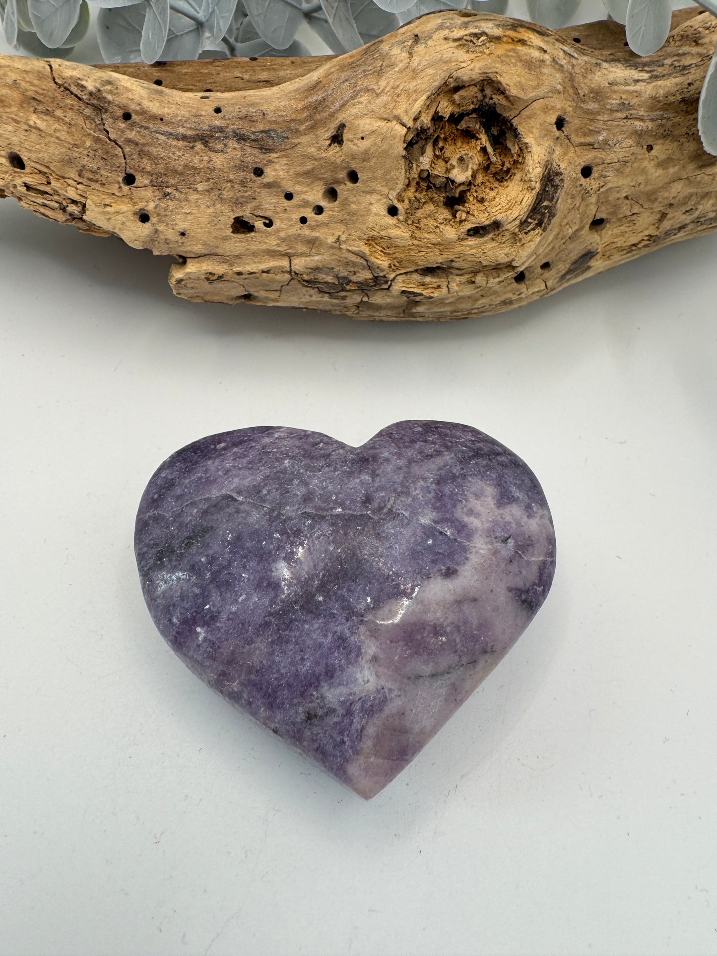 Lepidolite Heart