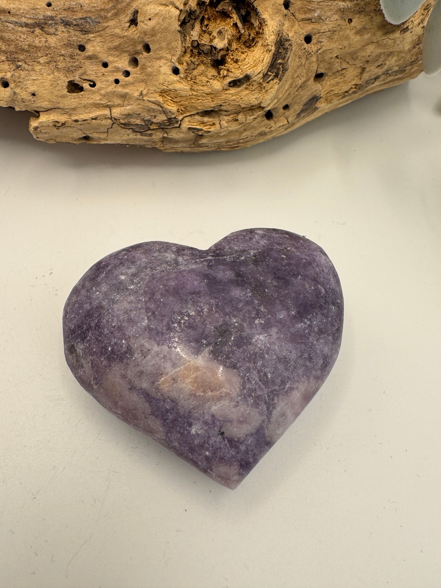 Lepidolite Heart