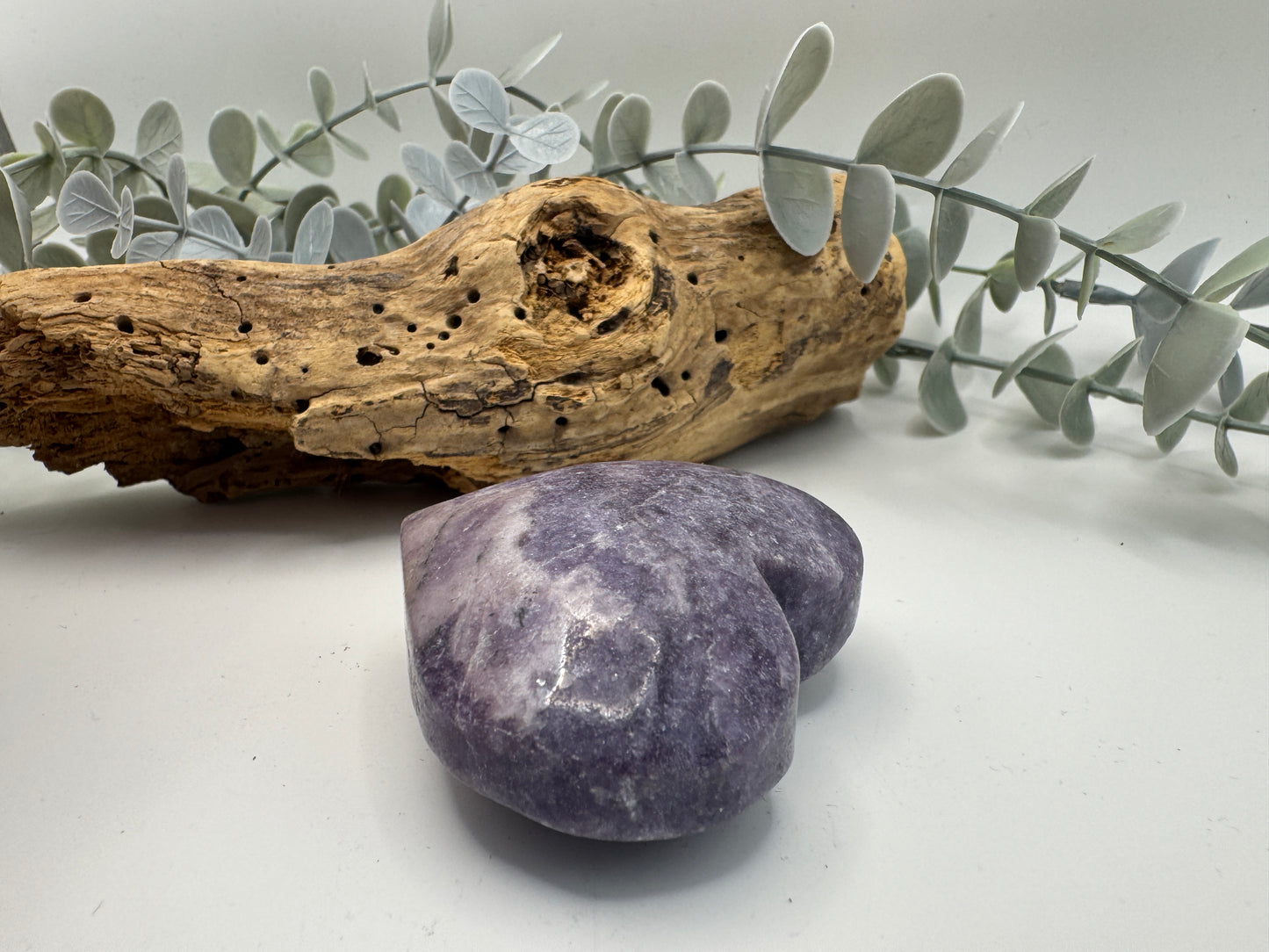 Lepidolite Heart