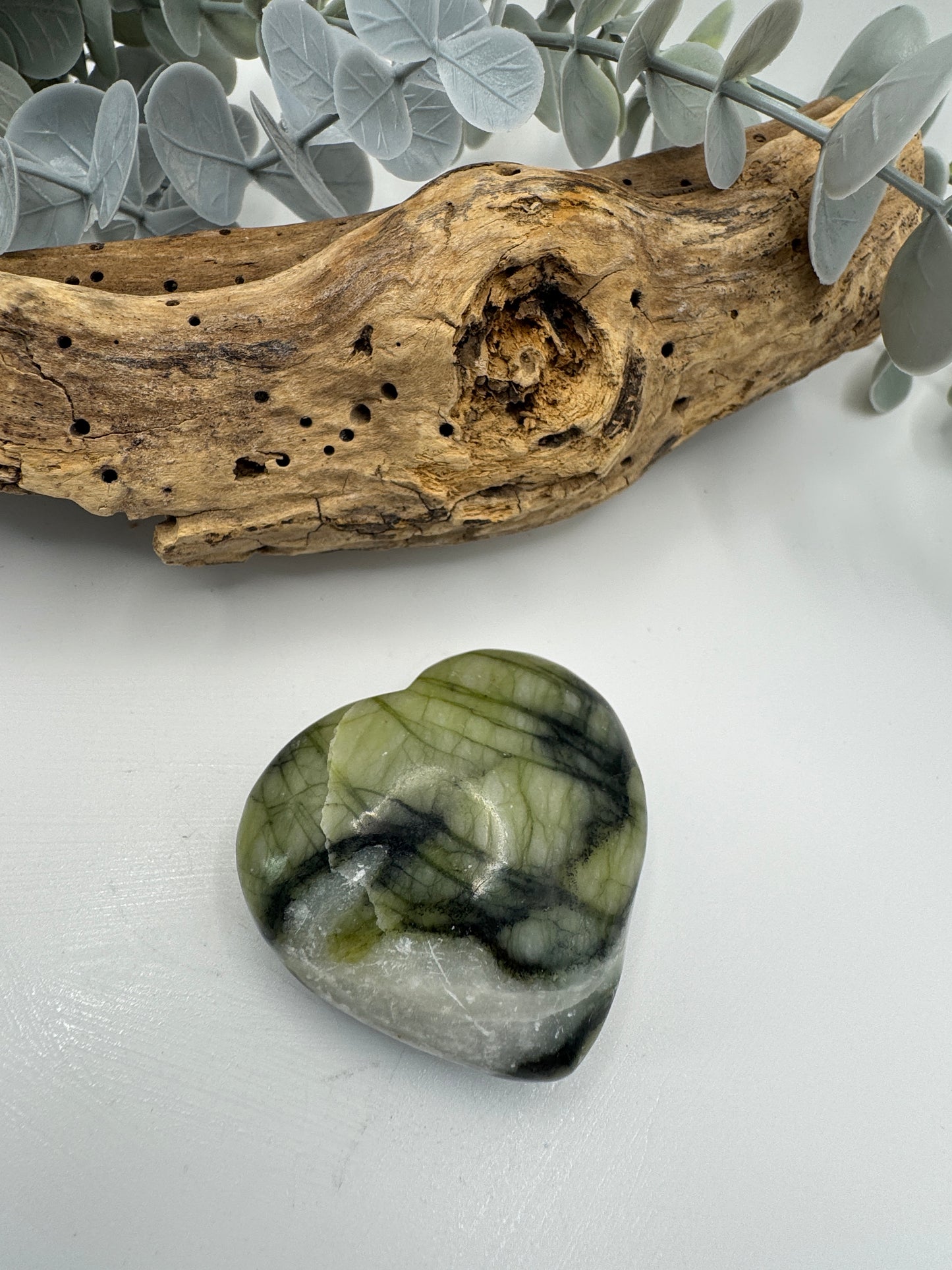 Rutile Serpentine Heart