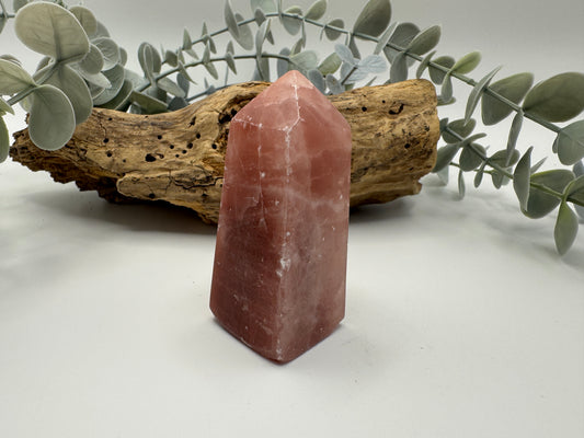 Rose Calcite Tower