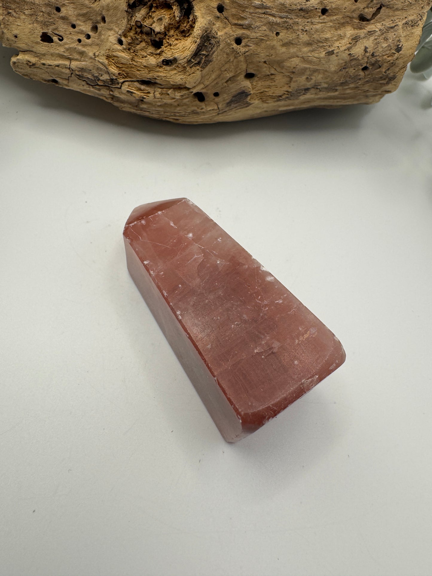 Rose Calcite Tower