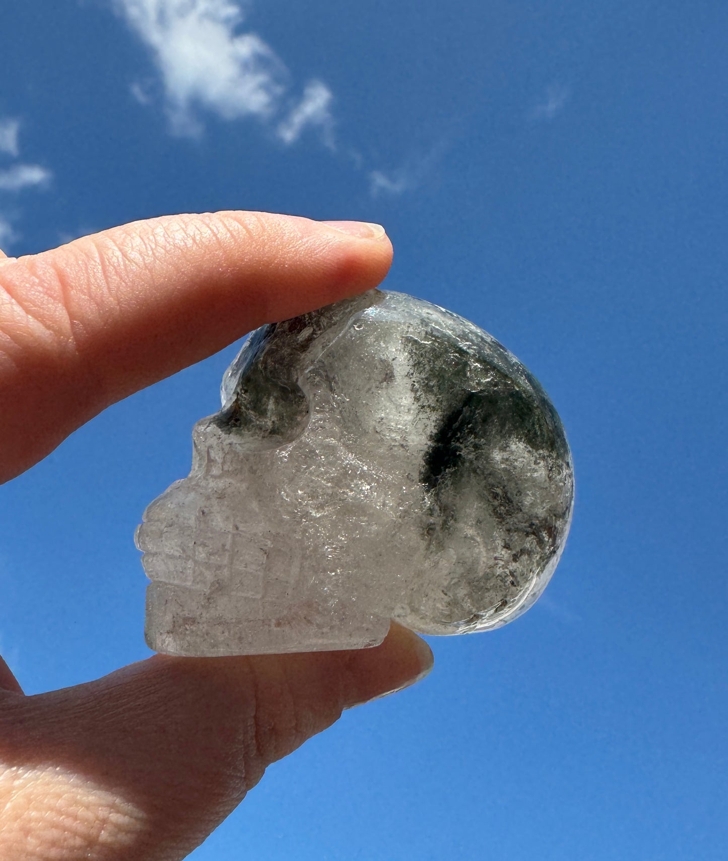 Garden Quartz Skull